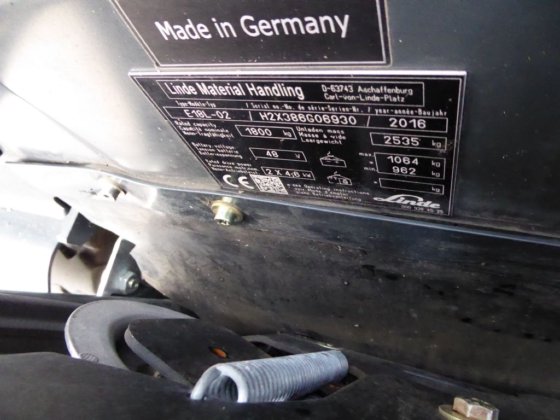 2016 Linde E18L-02
