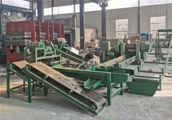 半自动废旧轮胎胶粉线