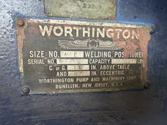 Worthington 400P 焊接定位器