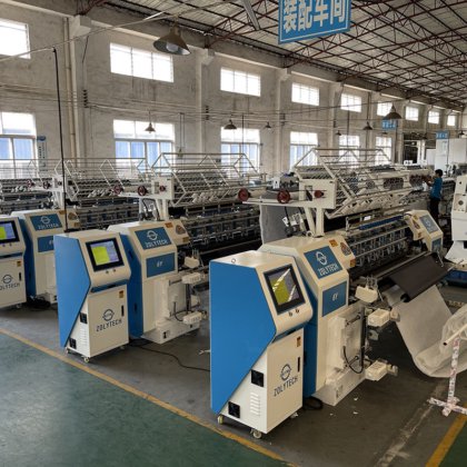 Zolytech 电脑锁边多针拼布机 金稿 针床床垫机械