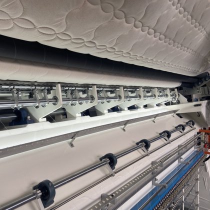 ゾリーテック連続シャトルキルティングマットレスカバー製作機