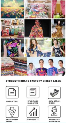 I3200 ヘッドを搭載した 60cm Dtf プリンター