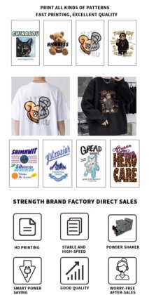 ミニサイズA3 dtfシェーカーパウダードライヤーマシン