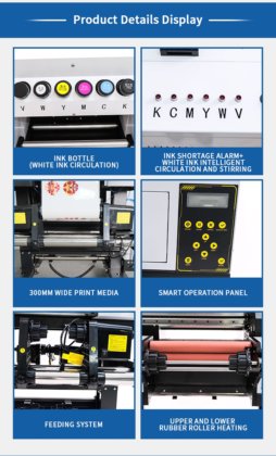 工場出荷時のA3 UV DTFプリンター、ラミネーター付き