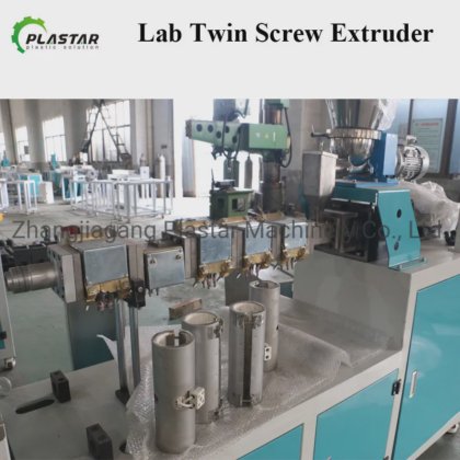 PLASTAR Laboratory Mini PP PE Pet Plastic Parallel Twin Screw Extruder ...