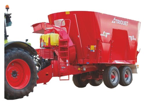 Trioliet Solomix P2饲喂搅拌车,带喷洒垫料功能