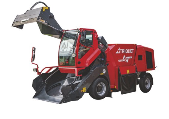 Trioliet Triotrac M是带装料转子的自走式饲喂搅拌车