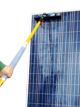 Kit Pulizia Pannelli Fotovoltaici Con Spazzola Telescopica - 5 Metri, Per Finestre E Superfici Alte - Foto 3