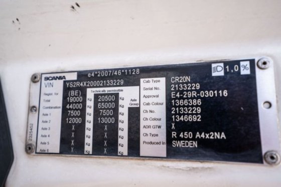 2017 SCANIA R450 + KIPHYDR.