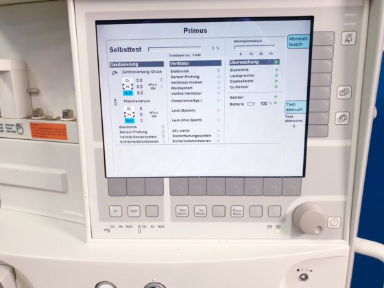 Flush O2 Primus Dräger Primus Paramagnetic Oxygen Measurement SW. 4.53.00 in Hamburg ...