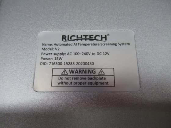 RichTech V2 Automated AI Temperature