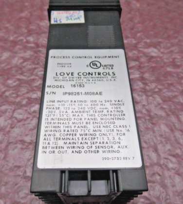 Love Controls 1600 Series Microprocessor