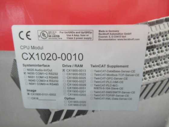 VENDEDOR DE EE. UU. Beckhoff