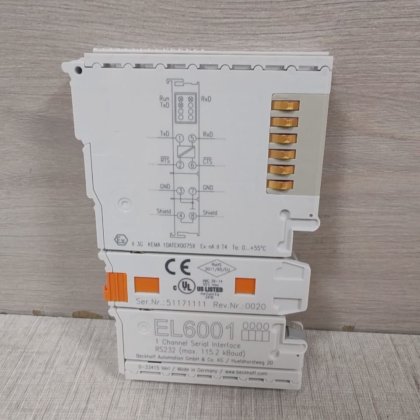 BECKHOFF EL6001 CHANNEL SERIAL INTERFACE