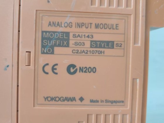 Yokogawa SAI143-S03 S2 Analog Input
