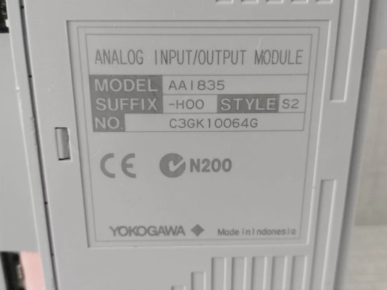 YOKOGAWA AAI835-H00 S2 ANALOG INPUT/OUTPUT