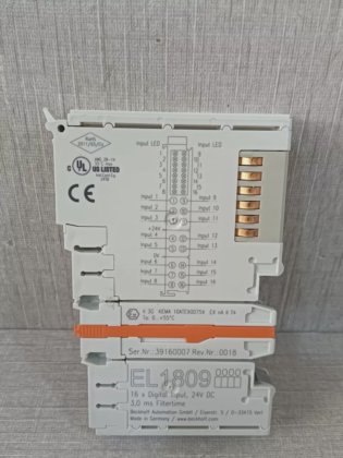 BECKHOFF EL1809 16x DIGITAL INPUT