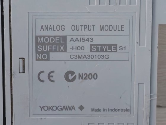 Yokogawa AA1543-H00 S1 Analog Output