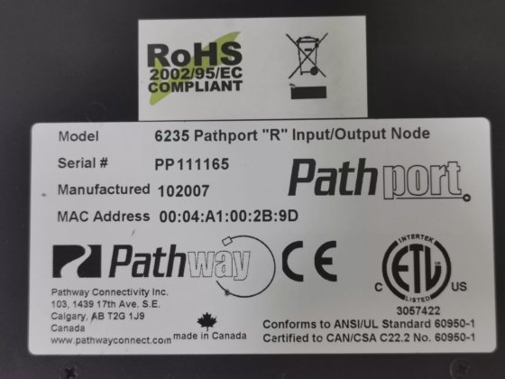 PATHPORT 6235 PATHPORT “R” INPUT/OUTPUT