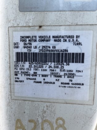 1997年福特 LT9513