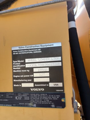 2018年沃尔沃 L70H