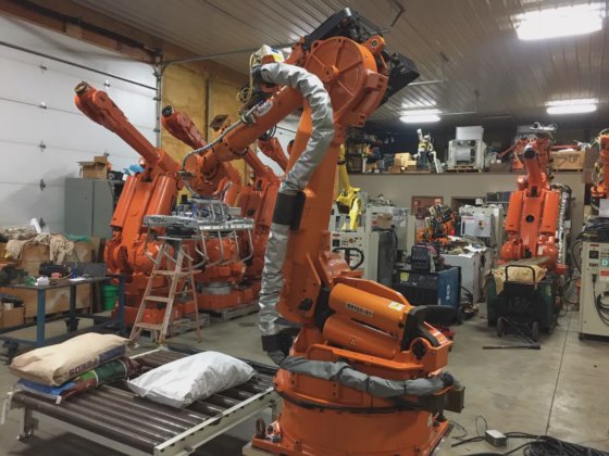 Nachi SH 200 robot, Palletizing