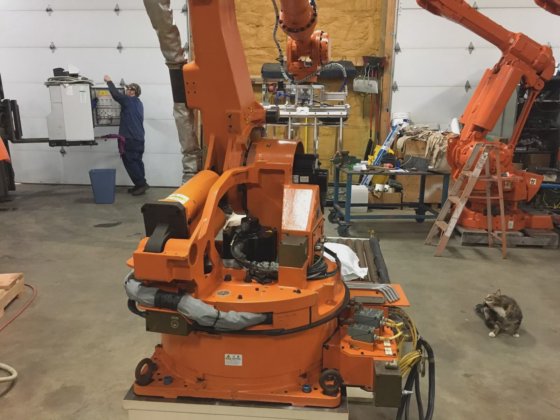 Nachi SH 200 robot, Palletizing