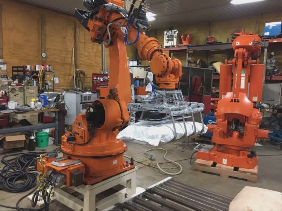 Nachi SH 200 robot, Palletizing