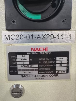 Nachi MC20 Robot with AX20