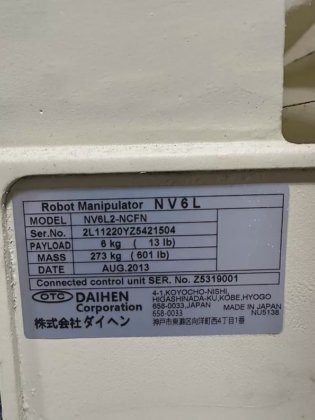 OTC-DAIHEN FD-V6L Welding Robot with
