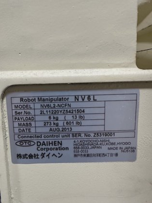 OTC, FD-V6L, WELDING ROBOT, FD11 CONTROLLER, DAIHEN WELBEE P400, in ...