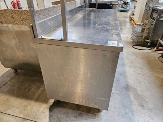 stainless steel workbench with chef's rack in Aartselaar, Belgium