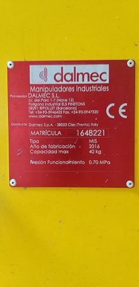 2016 DALMEC MICROPARTNER MIS 40Kg