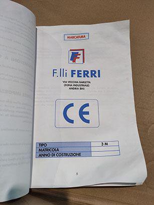 2018 フラテッリ フェリ クラッシャー ミル