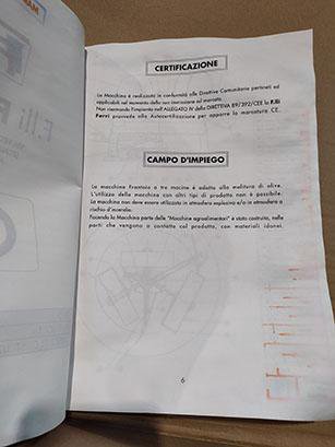 2018 フラテッリ フェリ クラッシャー ミル