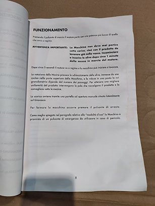 2018 フラテッリ フェリ クラッシャー ミル