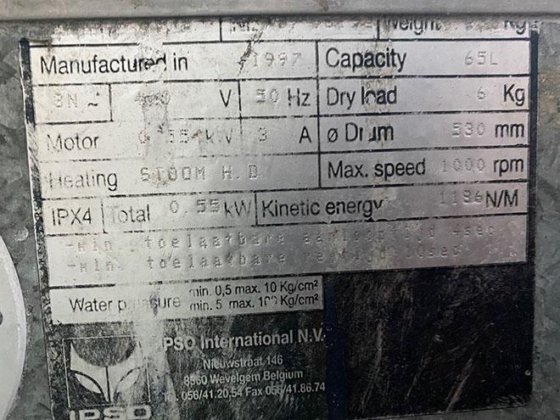 1997年HF65型洗衣机