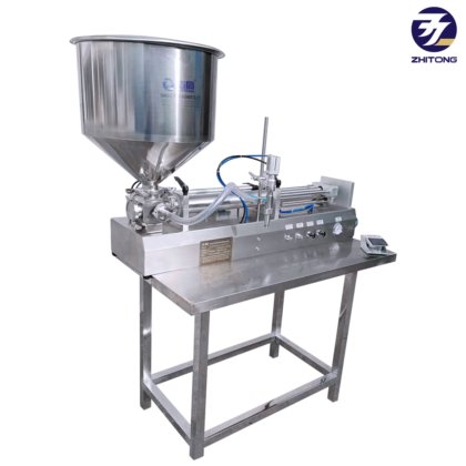 台式半自动手动灌装机，适用于乳液、膏霜和凝胶灌装