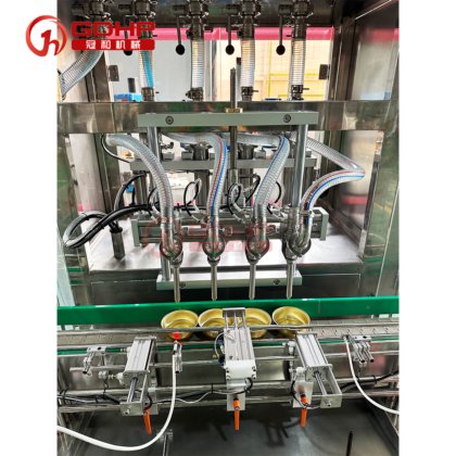 全自动圆碗封杯机洗碗灌装旋盖喷涂生产线碗装灌装封口机