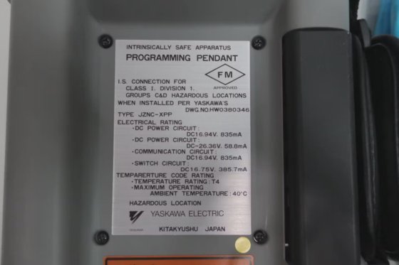 Yaskawa JZNC-XPP40E-1 Programación Teach Pendant