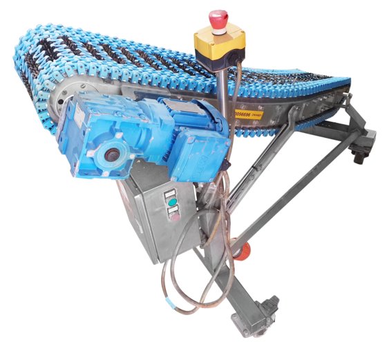 Usado Spantech SUS Incline Conveyor with Modular Grip Belt on Wheels on