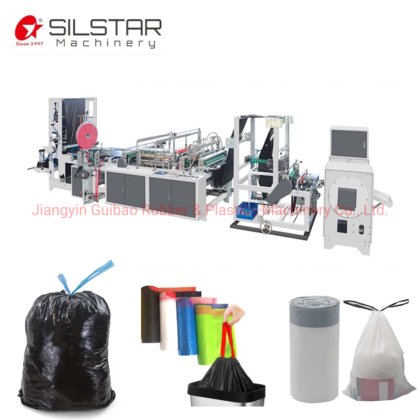 Automatic Drawstring Garbage Bag Making