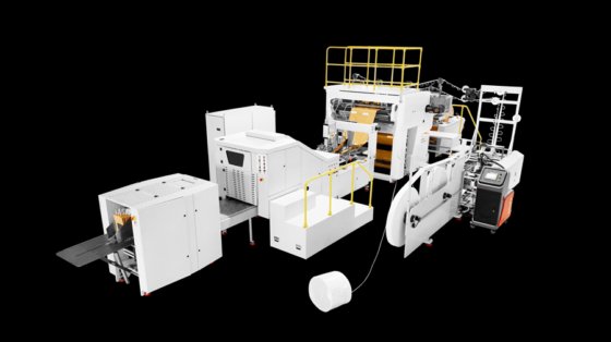Jianda 330-自動高速角底紙袋機-垂直コレクター