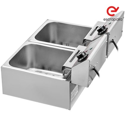 二槽式ステンレス製工業用フライヤー（新品）