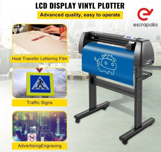 乙烯基切割机，带 LCD 显示屏的标牌切割机（新）