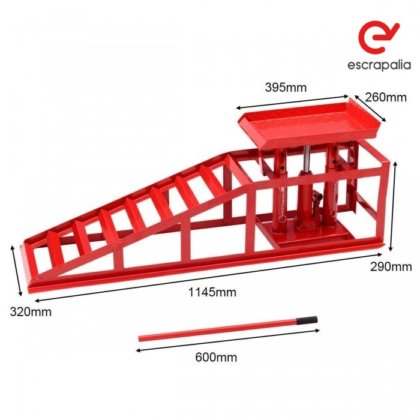 油圧リフト付き金属製カースロープ2台ロット（新品）