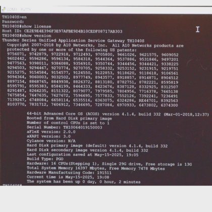 A10 Networks TH1040-020-NSSL-2PS