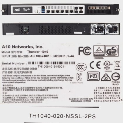 A10 Networks TH1040-020-NSSL-2PS