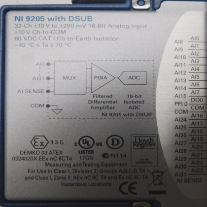 National Instruments NI 9205 with