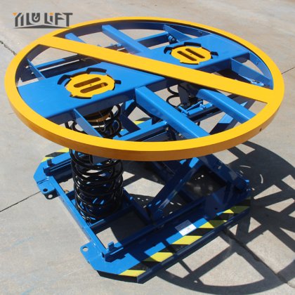 Rotary Pallet Table Automatic Self Elevating Mechanical Scissor Lift ...